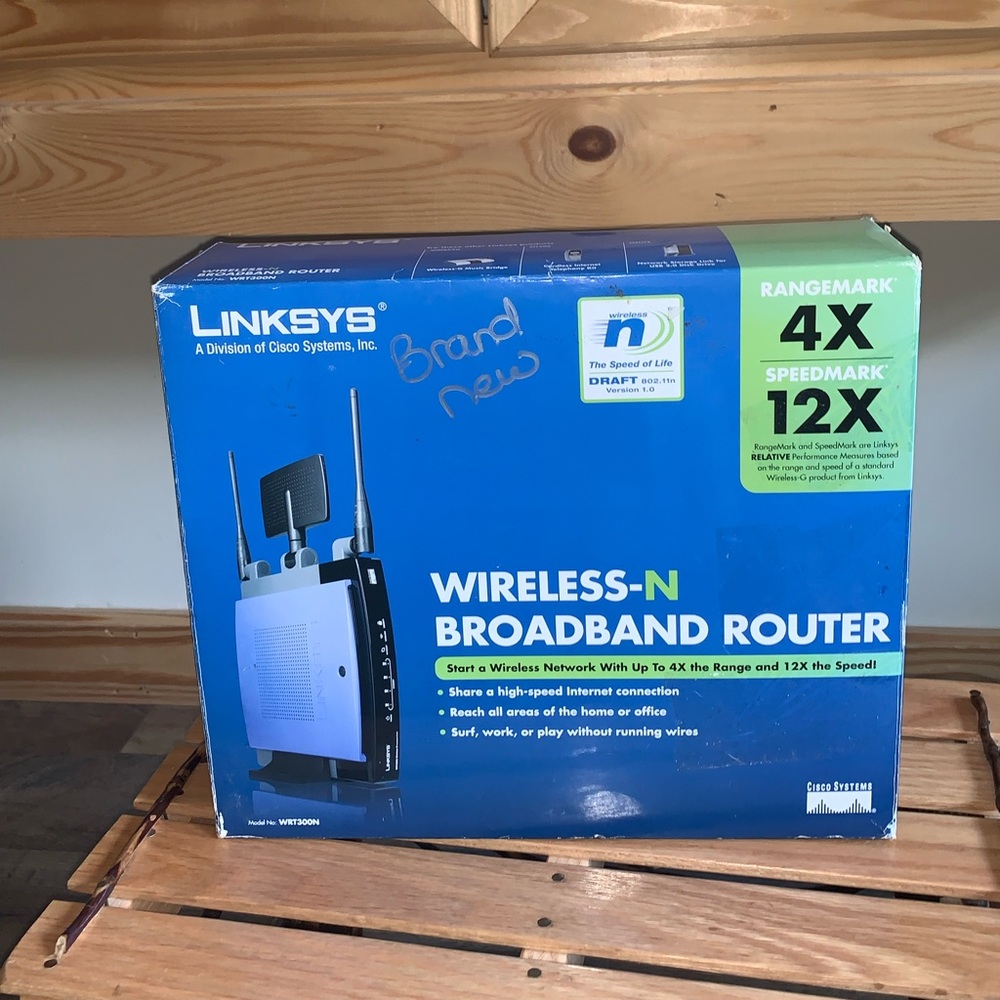 Linksy’s brand new in box wireless -n broadband router